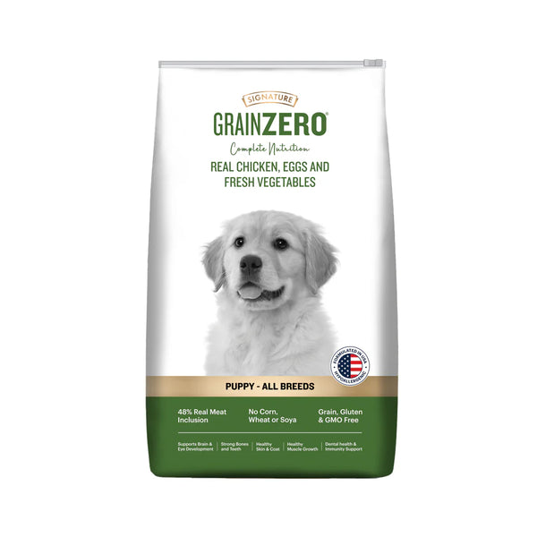 Signature Grain Zero Real Chicken, Egg and Vegetables Puppy Dog Dry Food