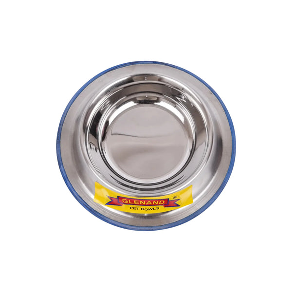 Glenand Anti Skid Stainless Steel Comfort Bowl for Dogs & Cats