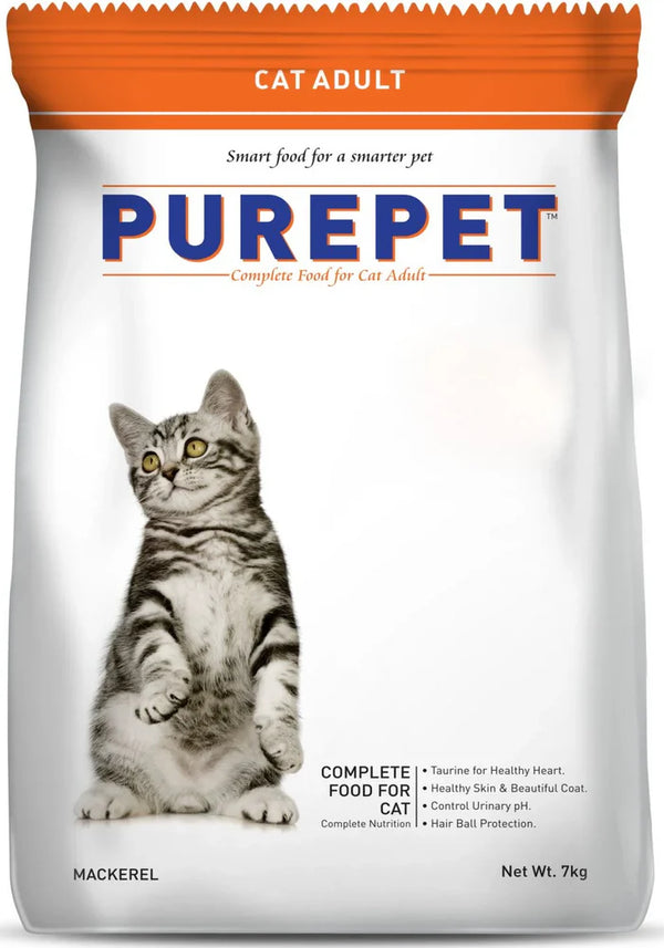 Purepet Mackerel Adult Cat Dry Food