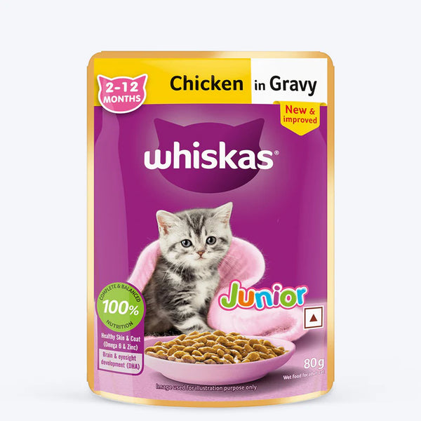 Whiskas Chicken in Gravy Kitten (2-12 Months) Cat Wet Food